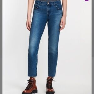NWT-J Brand Mid-Rise Strait Leg Jeans